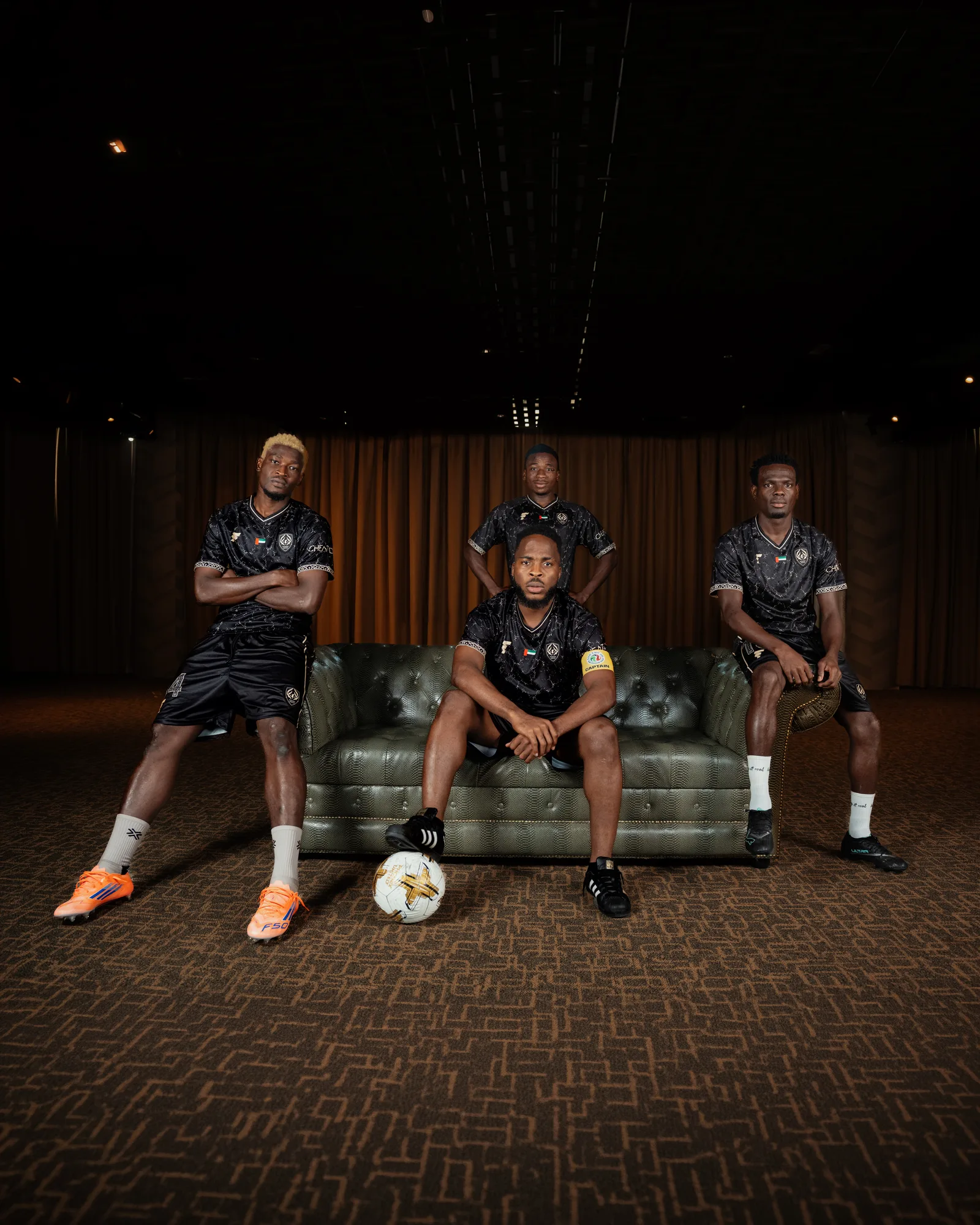 Phoenix United players at the club photoshoot